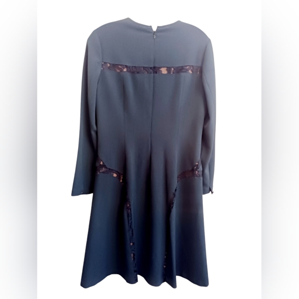 Teal Blue Anne Klein Midi Dress Size 10 - Picture 3 of 5